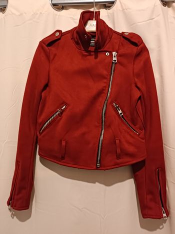 Veste suédine style perfecto femme
