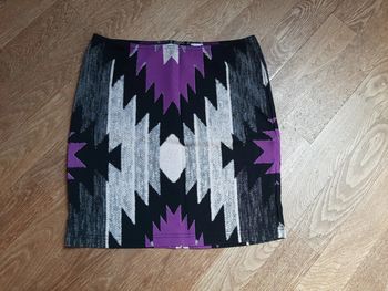 Jupe motif violet