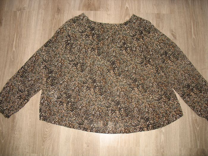 CHEMISIER ML NOIR A PETITS MOTIFS "ONLY" - TAILLE XL - n°03 - photo numéro 3