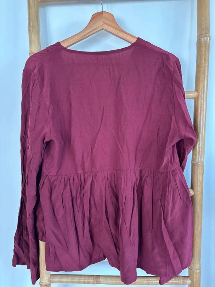 Blouse bordeaux - photo numéro 5