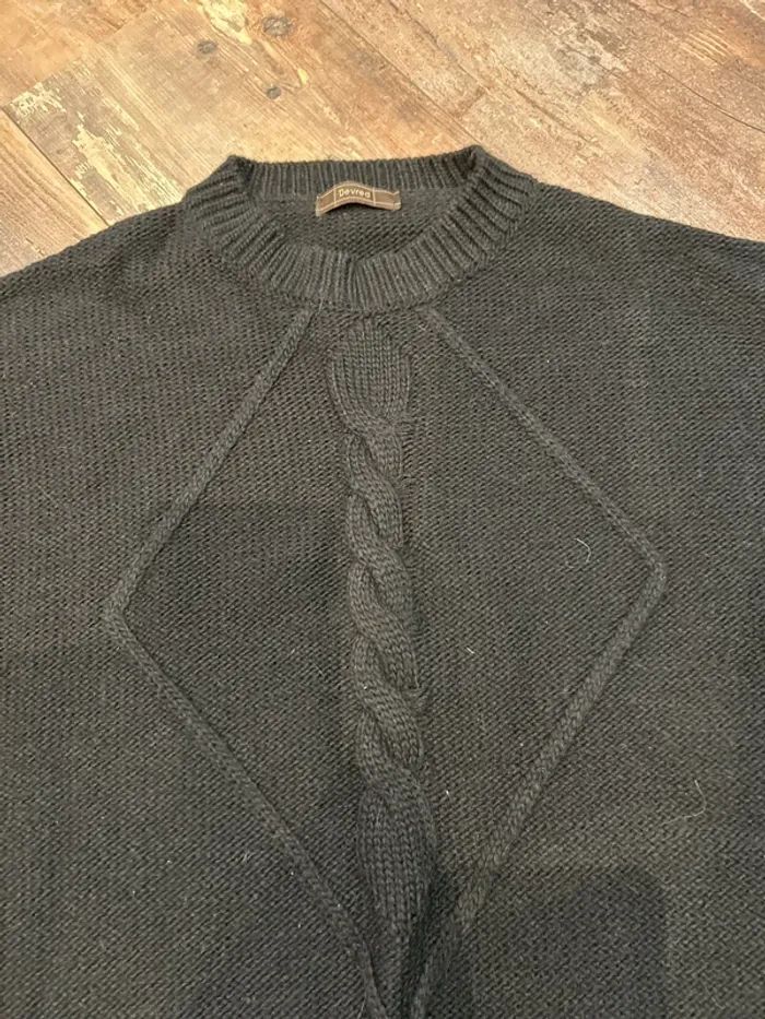 Pull noir 30% laine - photo numéro 3