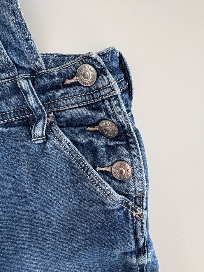 Salopette short bleu - &denim - 12/13 ans - photo numéro 3
