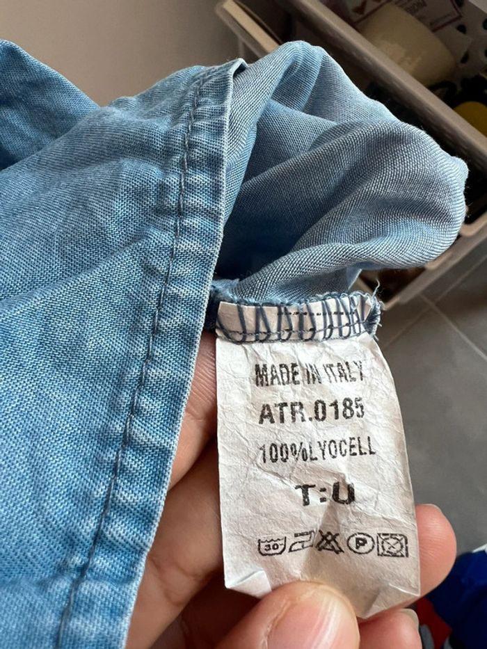 Robe Courte Bleu Clair Epaules Bardot Taille Unique - photo numéro 3