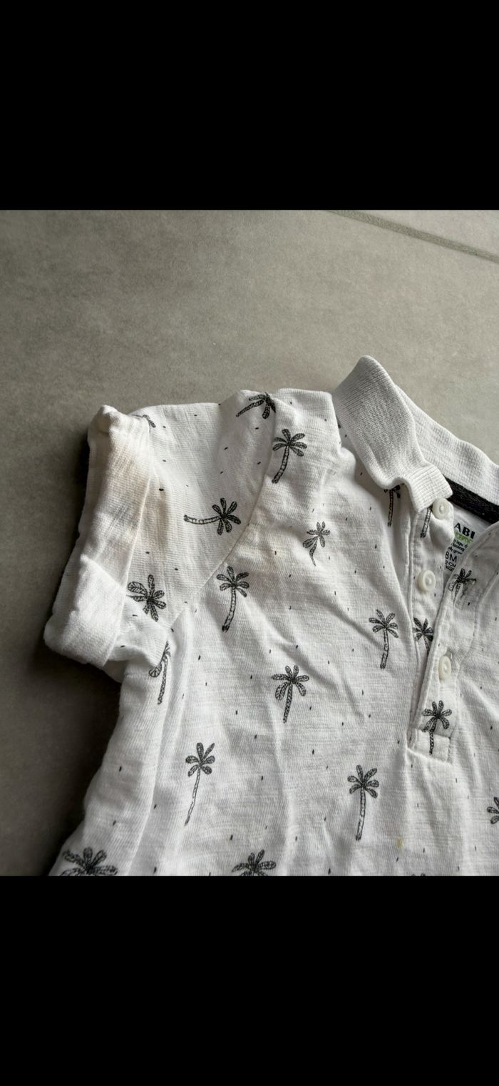 Polo manches courtes Palmier 18 mois - photo numéro 3