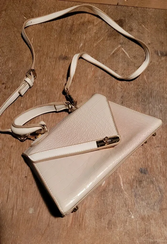Sac petit rose clair à bandoulière - photo numéro 2