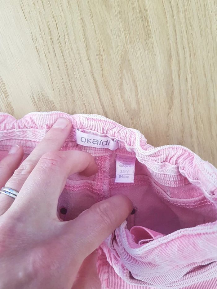 Jupe rose Okaïdi 3 ans taille réglable - photo numéro 2