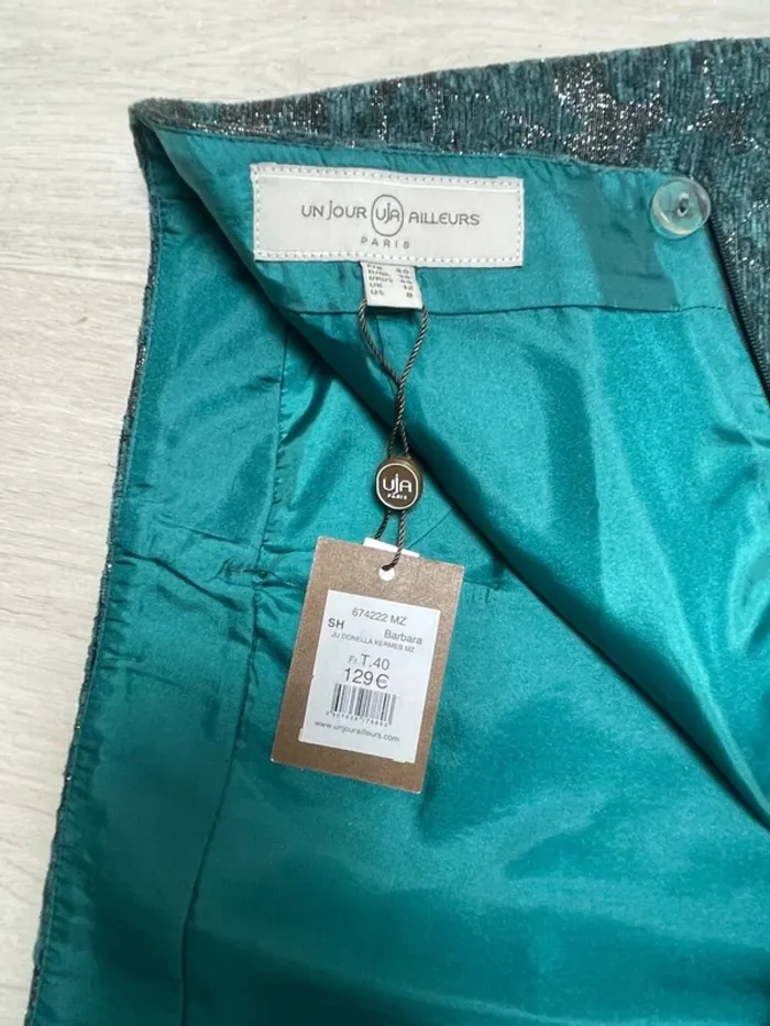 Skirt flowers Jupe Un Jour Ailleurs neuve avec étiquette NWT Womens FR 40 - photo numéro 5