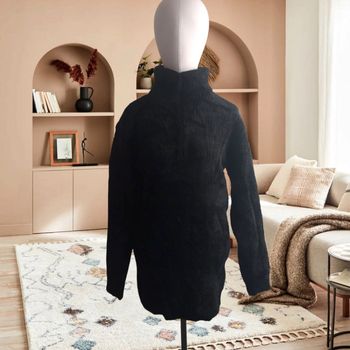 Pull noir col zippé – Taille L – Neuf sans étiquette