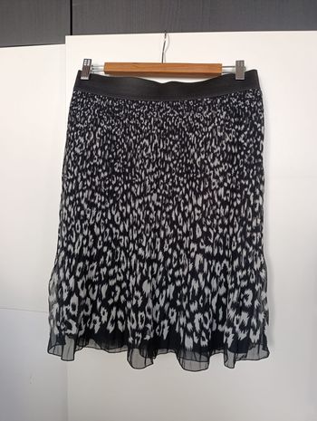 Jupe plissée noir/blanc Promod T38/40