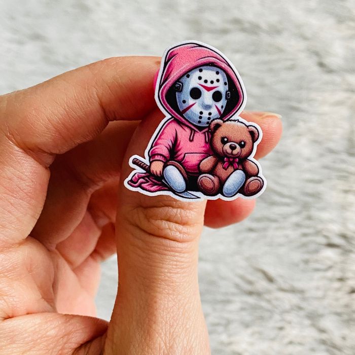 Pins Brut Fait Main Horreur Vendredi 13 Jason Kawaii - photo numéro 2