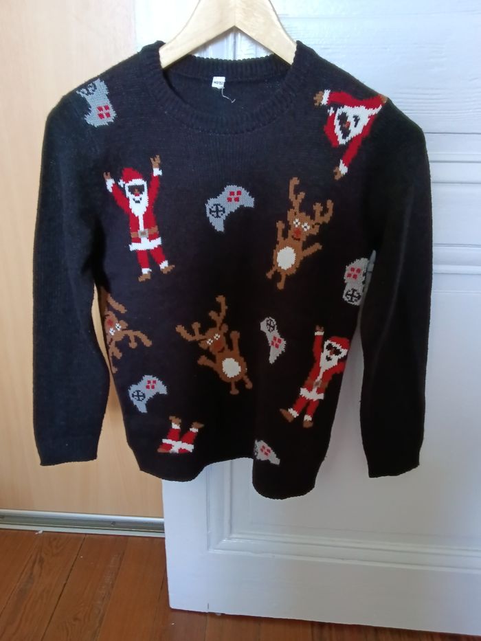 Pull Zeeman noir et multicolore
