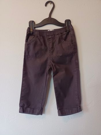Pantalon gris taille élastique Kitchoun 18 mois 81cm