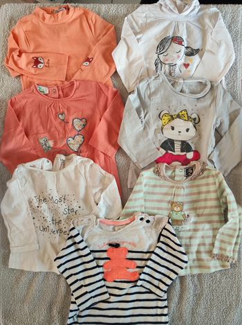Lot de 7 sous pull 18 mois