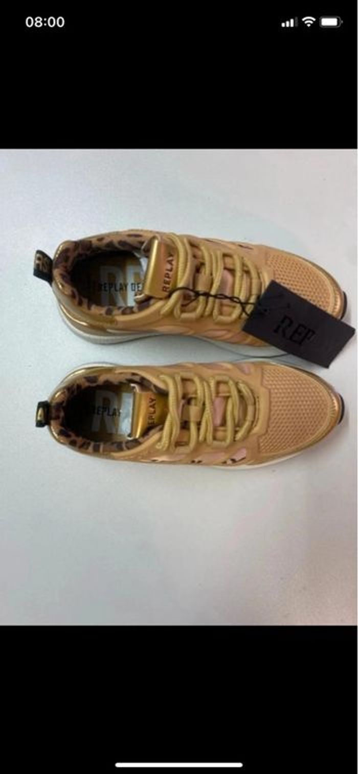 Baskets REPLAY dorées – Look premium & tendance - Taille 31 - photo numéro 8