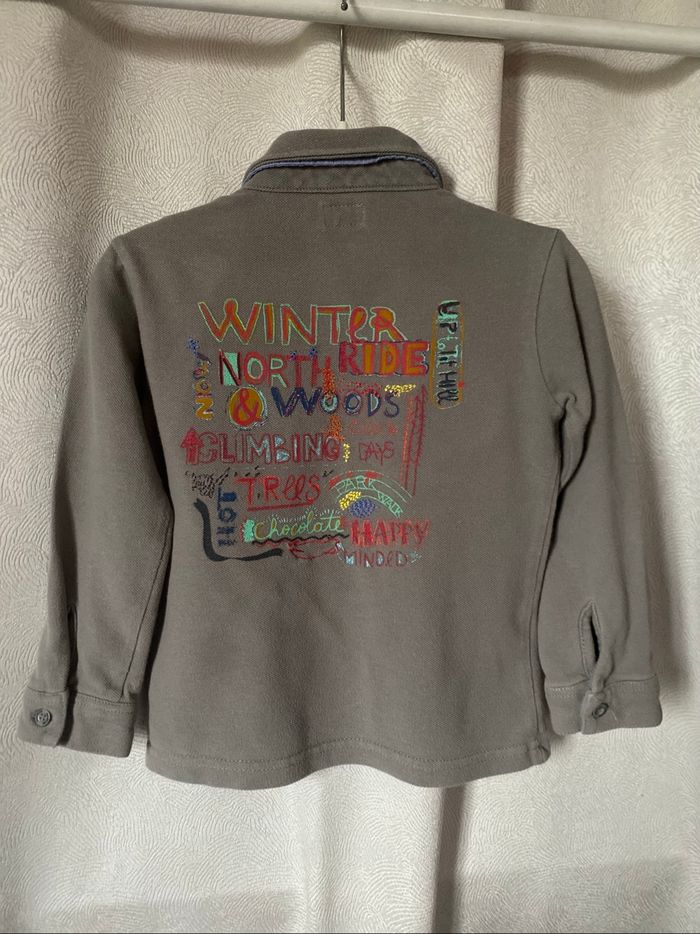 T-shirt polo gris ml 3 ans Marese - photo numéro 2