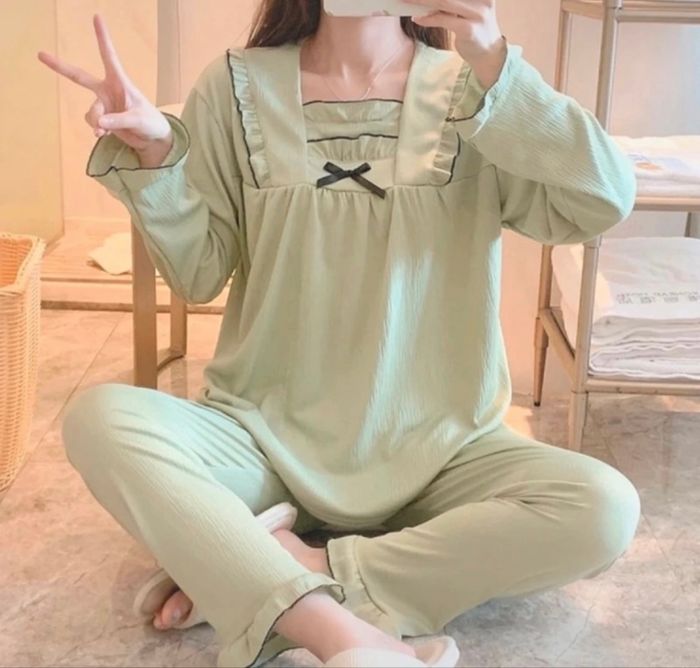 Ensemble de pyjama coréen pour femmes, automne/hiver, - photo numéro 2