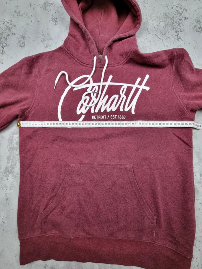 Pull capuche Carhartt WIP bordeaux Taille S - photo numéro 9