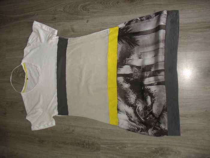 ROBE MC BLANCHE ET GRISE A MOTIFS "MISS CAPTAIN" - TAILLE 42 - n°15