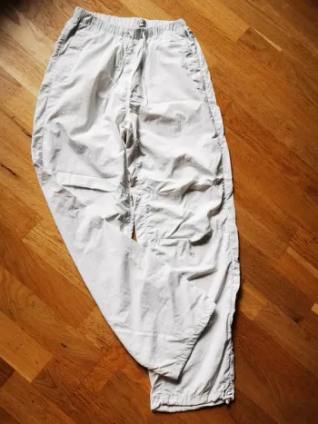 Pantalon large cargo blanc