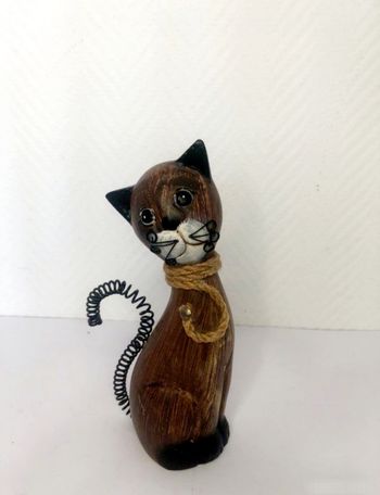 Statuette chat fantaisie