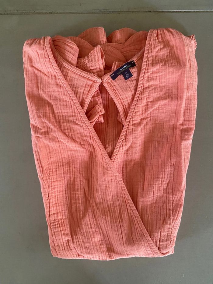 Combi short corail Kiabi Eco Conception en gaze de coton taille 38 - photo numéro 20