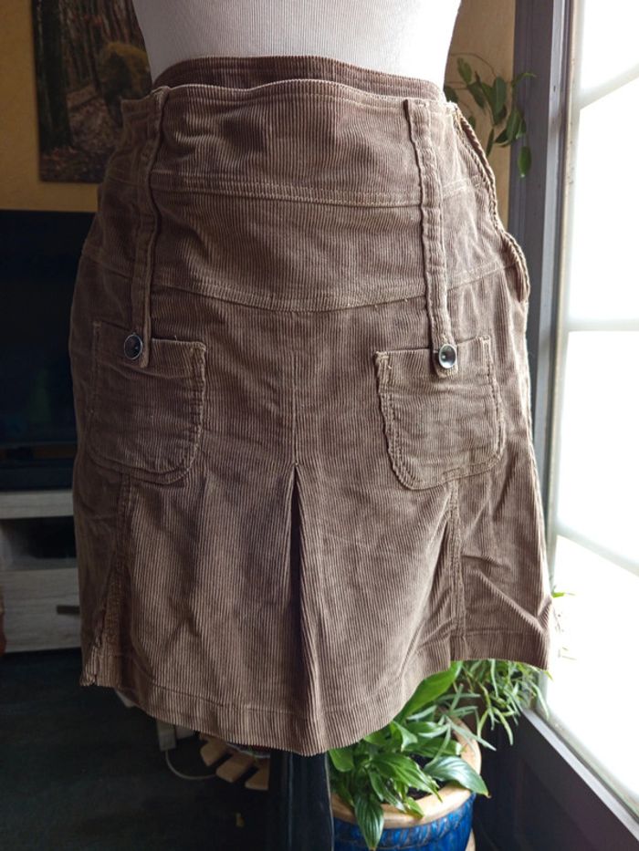 Jupe velour vintage t38 tbe