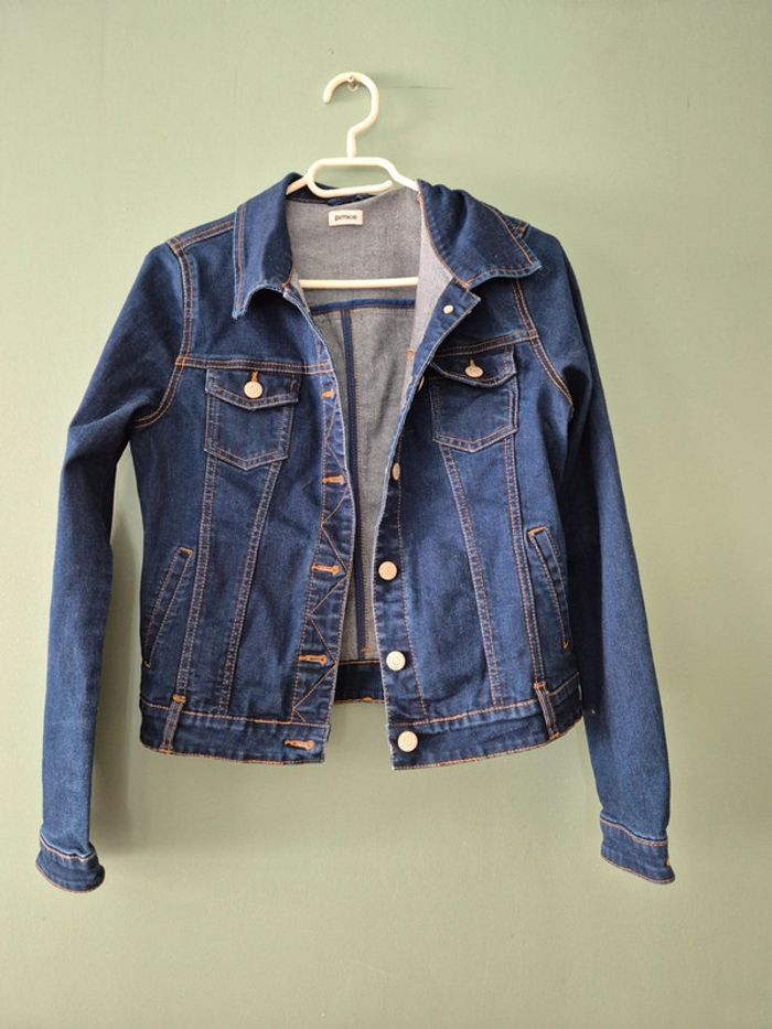 Veste en jean bleu marine, femme taille 38, Pimkie - photo numéro 3