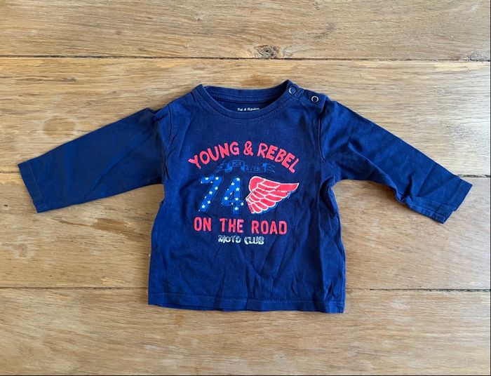 T-shirt ML Pat & Ripaton 6 mois - photo numéro 3