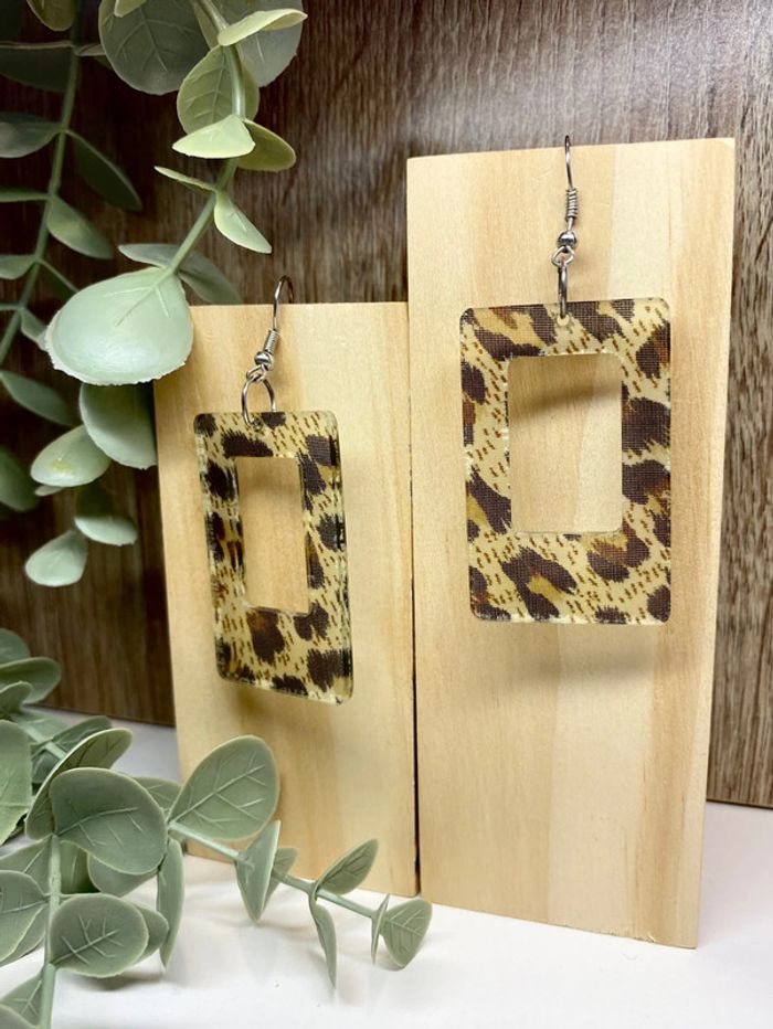 Boucles d’oreilles Léopard - parfait état - photo numéro 5