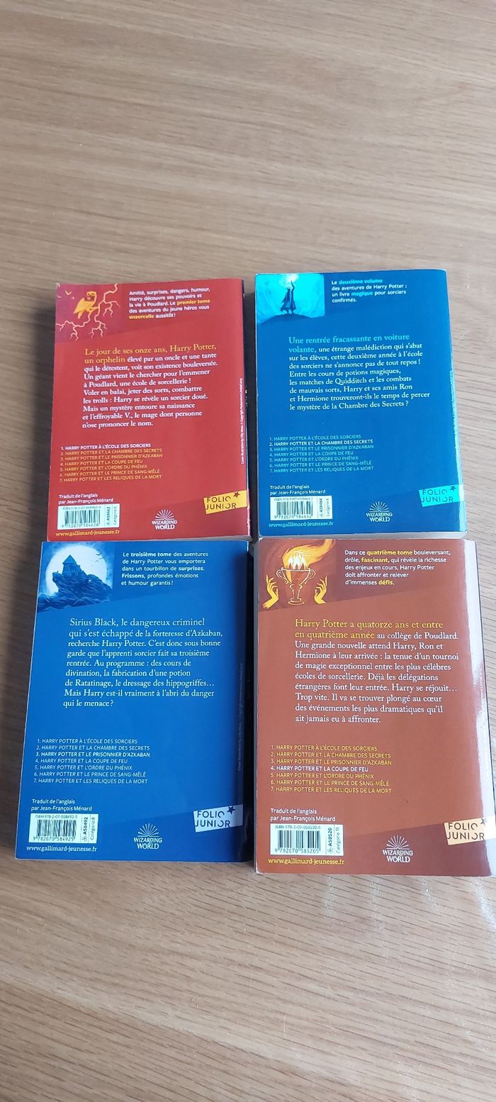 Livres Harry potter tome 1 à 4 - photo numéro 2