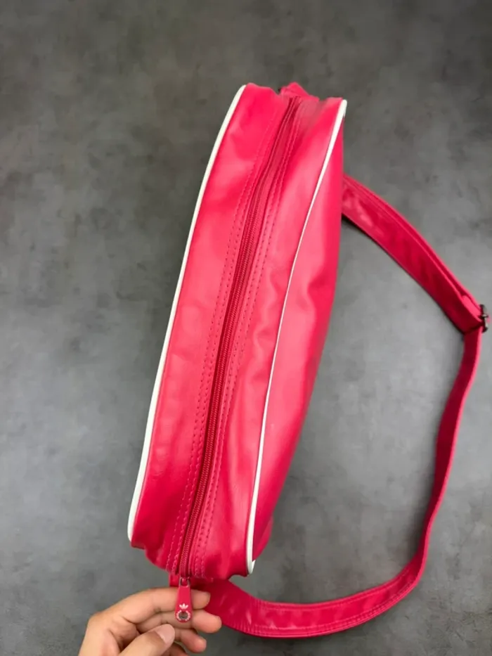 Messenger Bag Adidas Vintage Rose Fuchsia Y2k 00’s - photo numéro 14