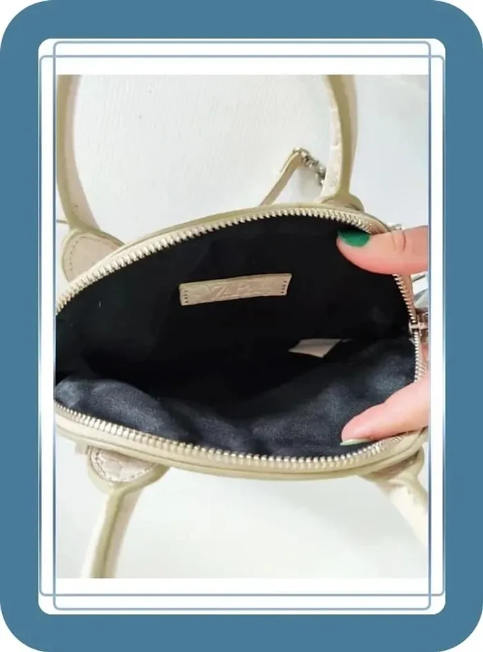 Sac à main et bandoulière Crème Zara, 21x15cm - photo numéro 3