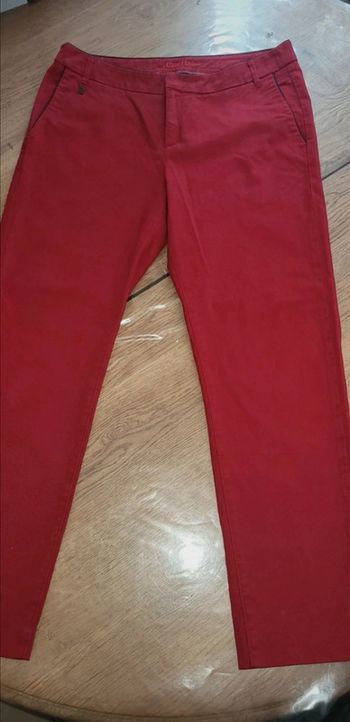 Pantalon chinois rouge i.code 38/40