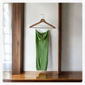 robe Bershka vert taille S