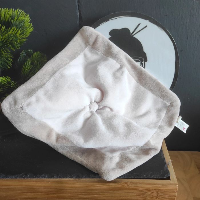 Lapin Rose et marron Simba toys blankie doudou Croix rouge point Écharpe #geektradedoudou - photo numéro 2