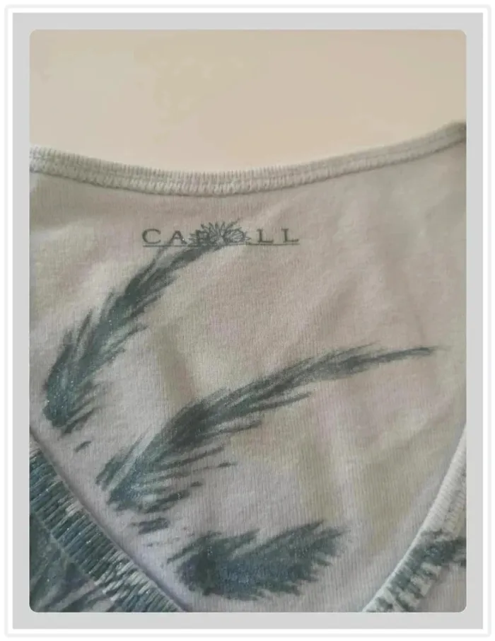 Caroll – Tee-shirt imprimé palmiers – Taille 38 - photo numéro 2