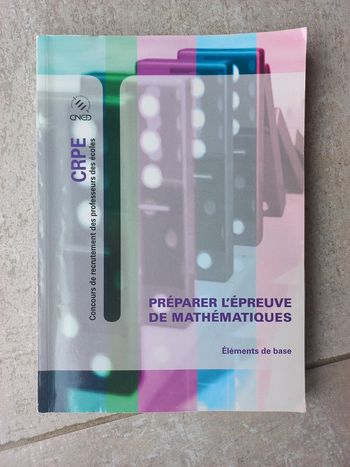 Livre de préparation au crpe maths éléments de base