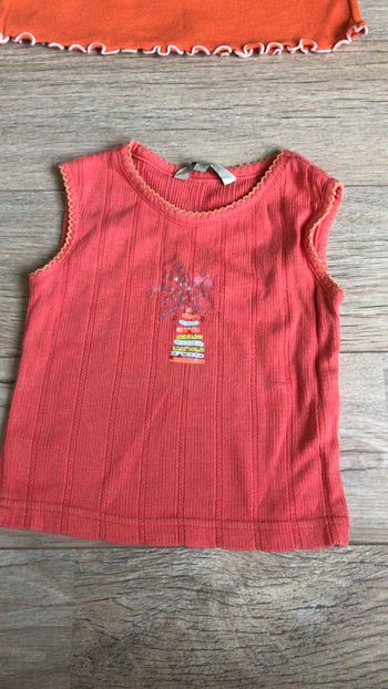 Débardeur fille 3 ans corail