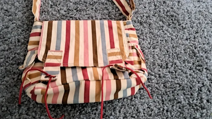 Sac en bandoulière rayé - photo numéro 2