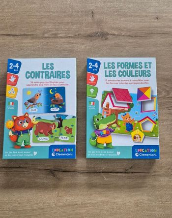 Lot jeux d'apprentissage Clementoni