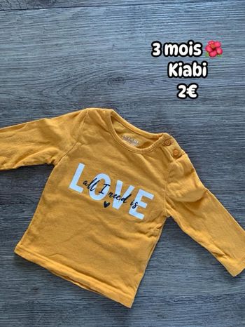 T-shirt 🌺 3 mois 🌺 Kiabi