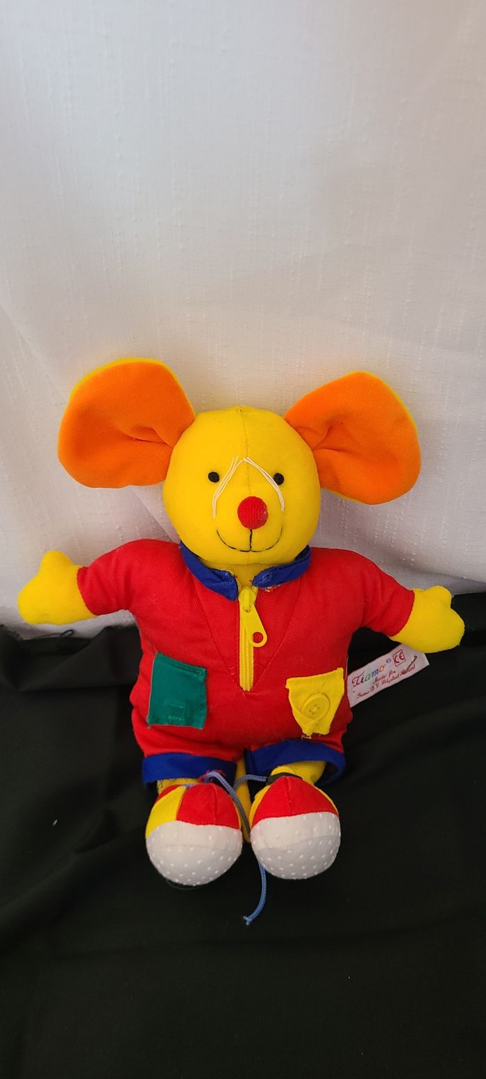 peluche souris éveil tiamo - photo numéro 2