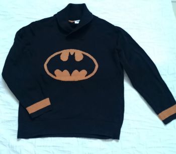 Batman pull noir col 6 ans