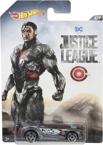 HOT WHEELS VOITURE CYBORG LA LIGUE DES JUSTICIERS