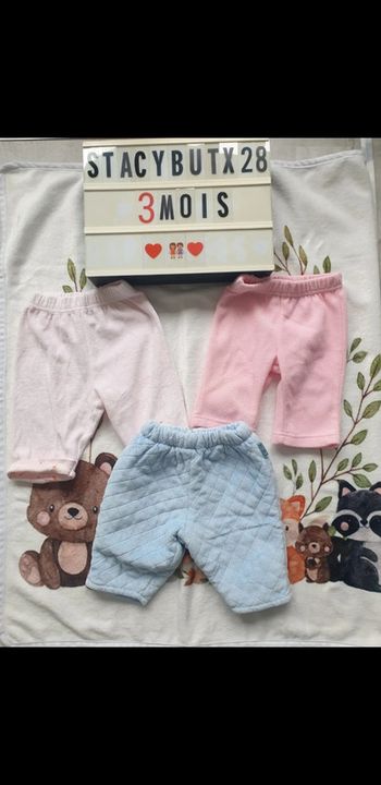 Lot pantalon polaire 3 mois