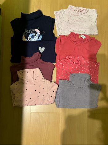 Lot de 8 sous-pull fille 3 ans