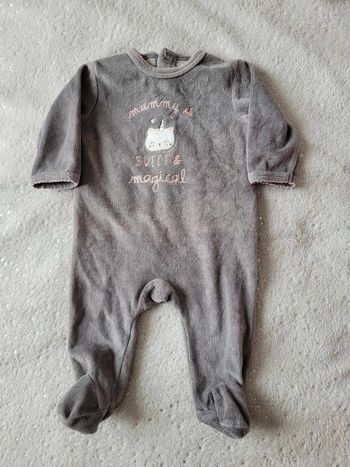 Pyjama velours 3 mois