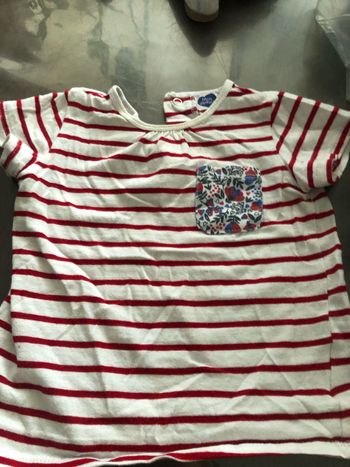 Lot tee shirt fille 18-24 mois