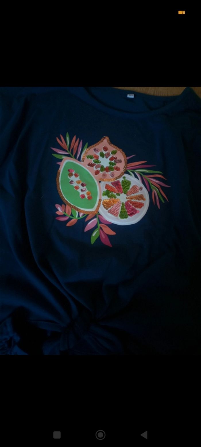 Tee shirt bleu marine - photo numéro 3