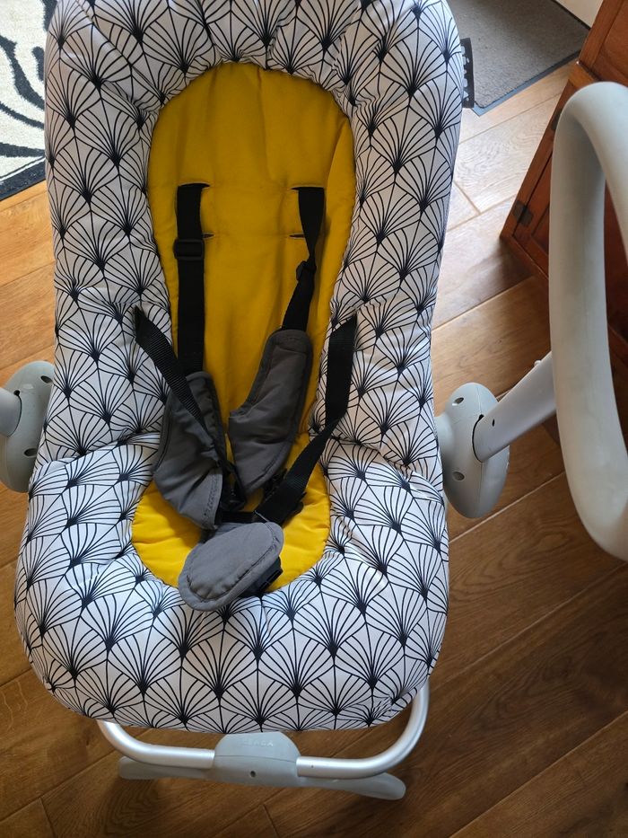 Transat beaba up and down III motifs palmiers jaune - photo numéro 3